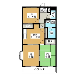 グレイスピア【2階】の間取り