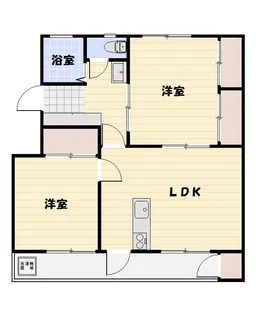 2LDKの間取り画像
