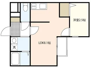 月光南観音参番館【2階】の間取り