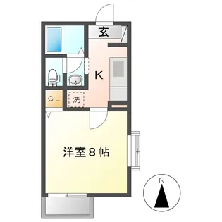 1Kの間取り画像