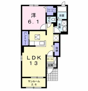 ルコネッサンス【1階】の間取り