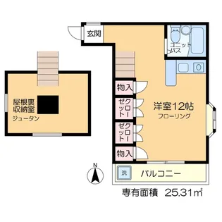 チャチャ【2階】の間取り