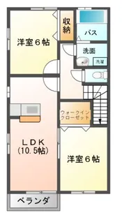 フランシーズ・アンジュ【2階】の間取り
