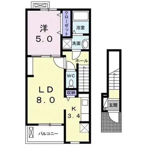 ラフォーレI【2階】の間取り