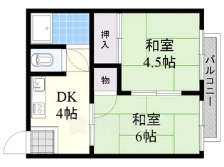 仲角荘【2階】の間取り