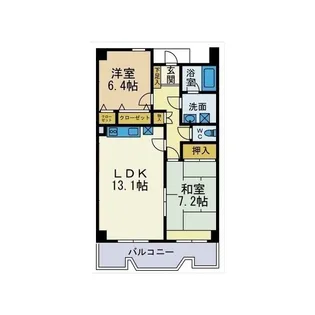 エクセルコート海老名【5階】の間取り