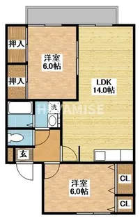セジュール山口【2階】の間取り