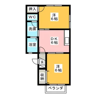 メゾンそれいゆ【2階】の間取り