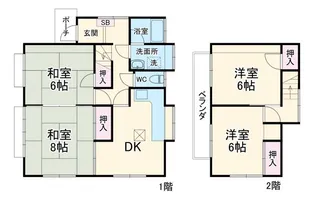 千葉県佐倉市上座【一戸建】の間取り