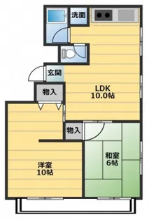 川本ビル【2階】の間取り