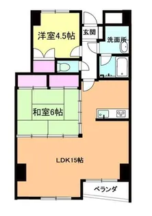 富山県富山市稲荷元町1【マンション】の間取り