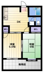 エルデム岡崎A【1階】の間取り