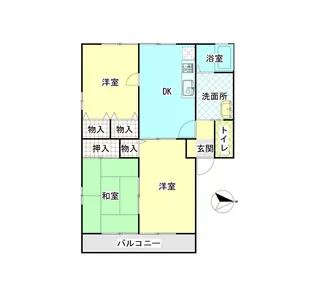 メゾンシーブリーズE【1階】の間取り
