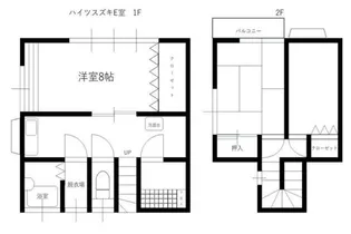 ハイツスズキ【1階】の間取り
