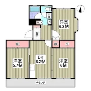 アーバニティ21【1階】の間取り