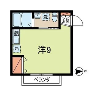 1Rの間取り画像