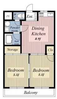 ハイツKENN【1階】の間取り
