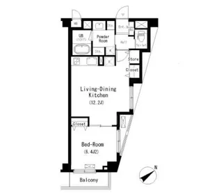 パークキューブ学芸大学(パークキューブガクゲイダイガク)【1階】の間取り
