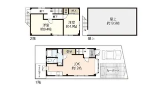 岡山県岡山市北区津島福居2【一戸建】の間取り
