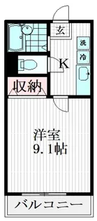 ポルテボヌール【2階】の間取り