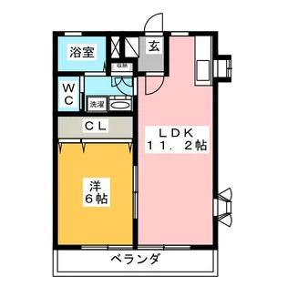 コーポミツワ5【5階】の間取り