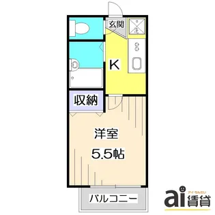 東京都西東京市中町2【アパート】の間取り