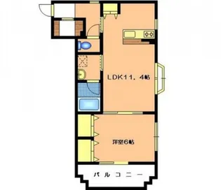 Green Street 壱番館【1階】の間取り