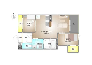 仮称)REGALEST 青江VI【1階】の間取り