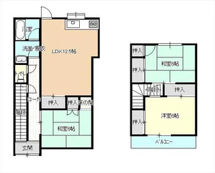 広島県福山市春日町2【一戸建】の間取り