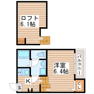 ラ・フォーレ東照宮【1階】の間取り