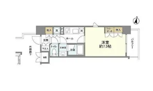 クオリア小石川【8階】の間取り