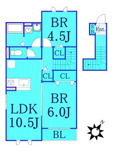 コンフォートレジデンス上大岡IX A棟【2階】の間取り