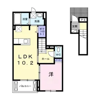 埼玉県川口市大字小谷場【アパート】の間取り