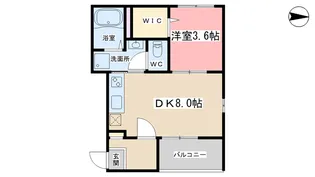 エディフィッシオ椥辻【3階】の間取り