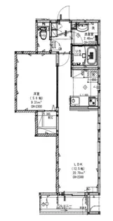 KLEIS前橋本町【3階】の間取り