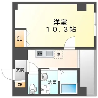 1Kの間取り画像