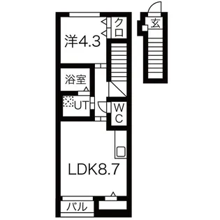 luneII A【2階】の間取り