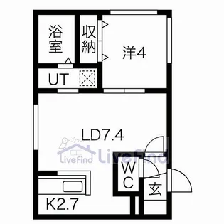 北海道札幌市豊平区平岸四条12【マンション】の間取り