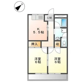 エバーランド伊藤【2階】の間取り
