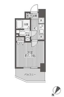 東京都大田区蒲田5【マンション】の間取り