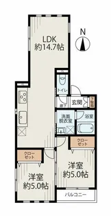 東京都江東区大島4【マンション】の間取り