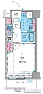 GENOVIA横浜鶴見市場skygarden【6階】の間取り