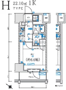 レグゼ 横濱関内【5階】の間取り