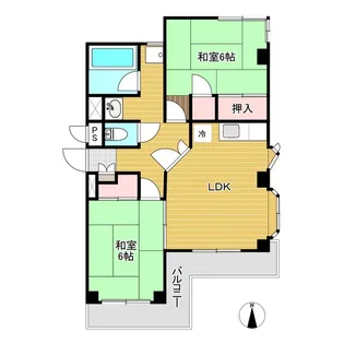 柏山ハイツ【3階】の間取り