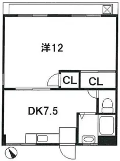 第一長門ビル【6階】の間取り