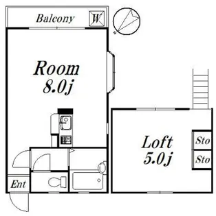 メゾン西船【2階】の間取り