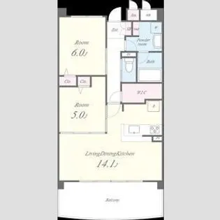 ソフィアンズ エルヴィ【1階】の間取り