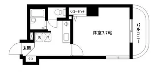 ベルシティ五橋【8階】の間取り