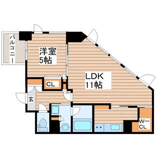 グランビュー青葉通【5階】の間取り