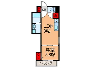 HJ STYLE HIGASHISUMIYOSHI【1階】の間取り